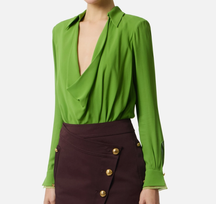 VISCOSE GEORGETTE BODYSUIT 