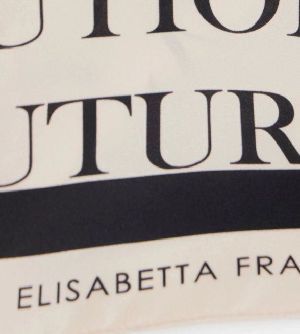 LETTERING PRINT SCARF 