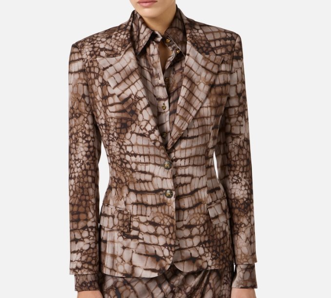 ALLIGATOR PRINT JACKET 