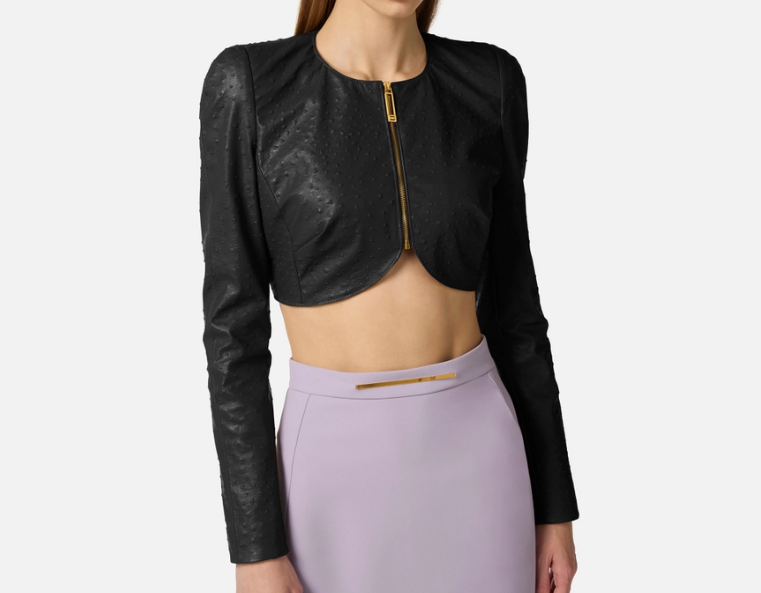 OSTRICH PRINT JACKET 