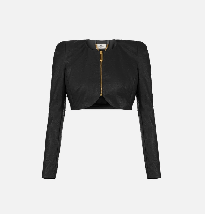 OSTRICH PRINT JACKET 
