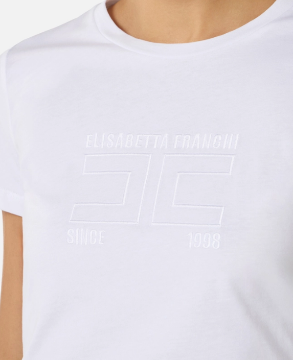 T-SHIRT WITH EMBROIDERED LOGO 