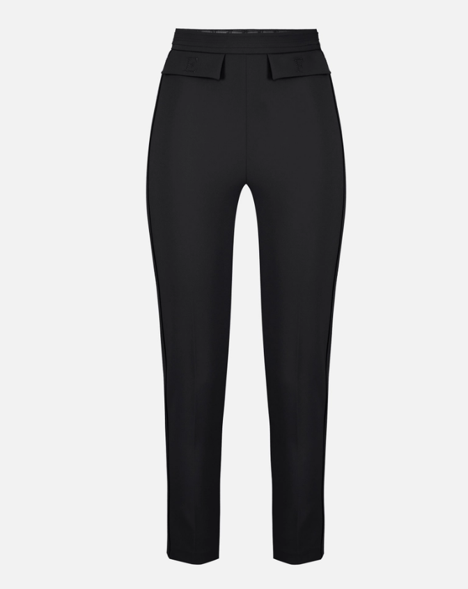 DOUBLE-STRETCH CREPE TROUSERS 