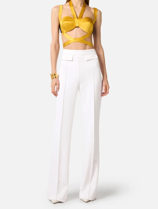 TROUSERS WITH EMBROIDERED LOGO 