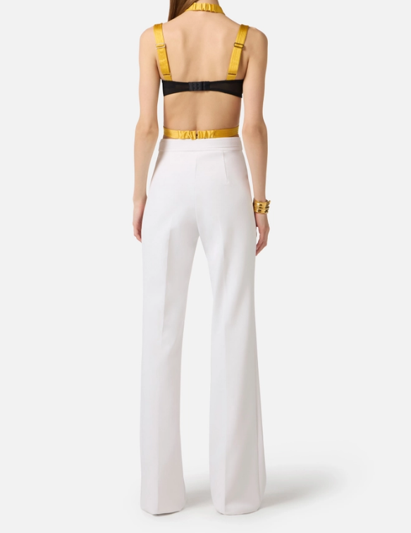 TROUSERS WITH EMBROIDERED LOGO 