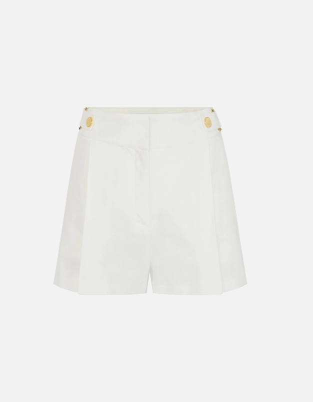 LINEN-BLEND SHORTS 