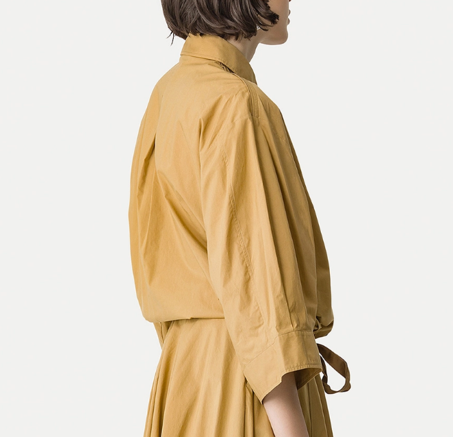 HALF-SLEEVE POPLIN SHIRT 