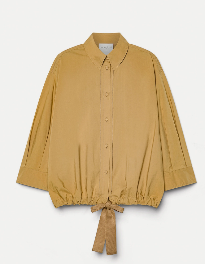 HALF-SLEEVE POPLIN SHIRT 