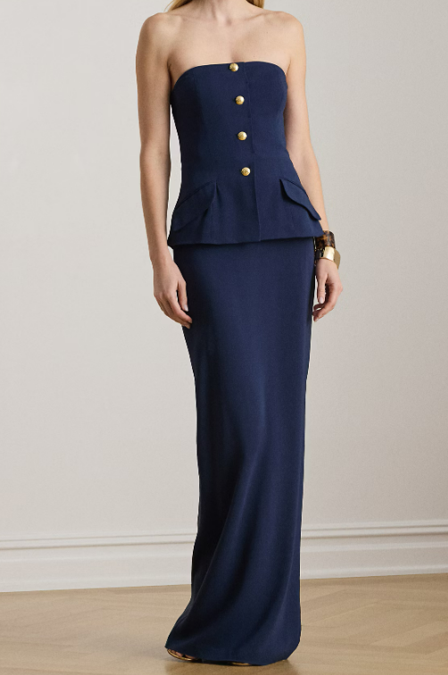 CADY STRETCH LONG DRESS 