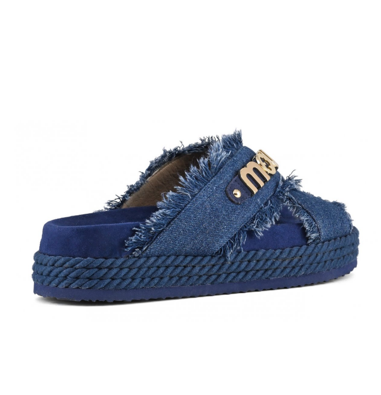 CRISS-CROSS SANDAL DENIM 