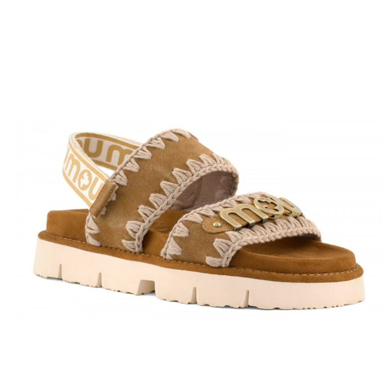 BIO SANDAL SUEDE MET LOGO 