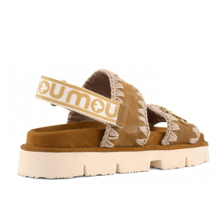 BIO SANDAL SUEDE MET LOGO 