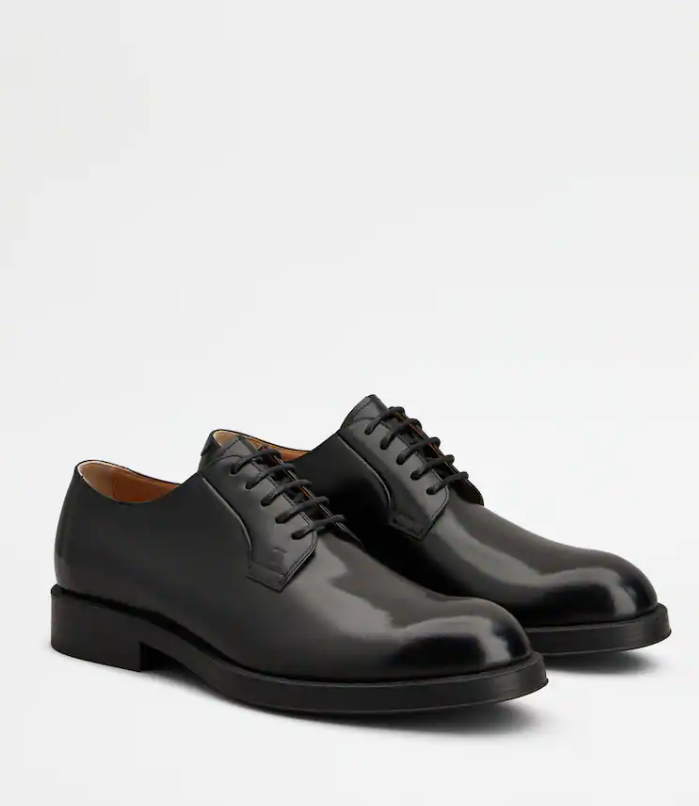 LEATHER LACE-UP 