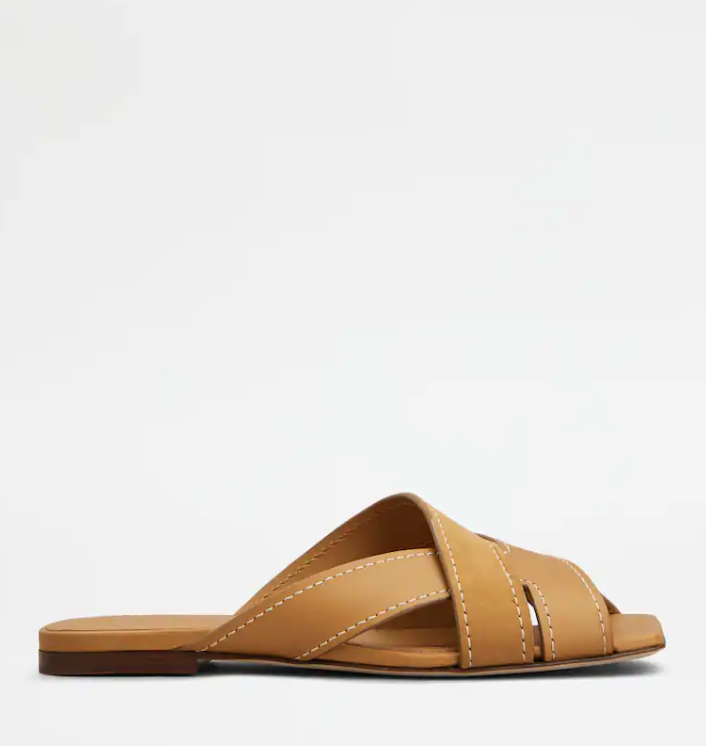 LEATHER FLAT 