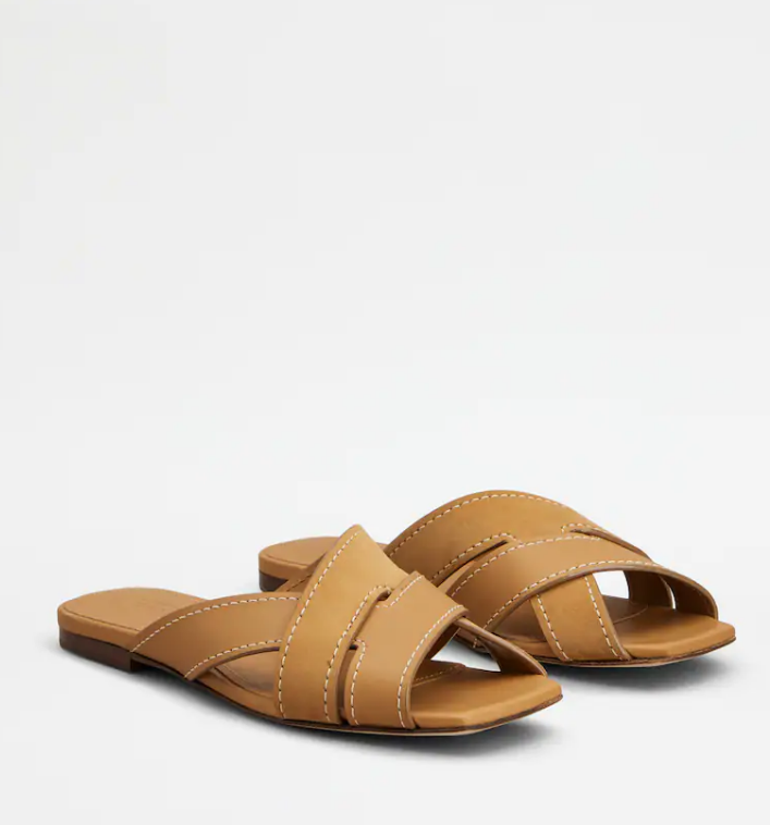 LEATHER FLAT 