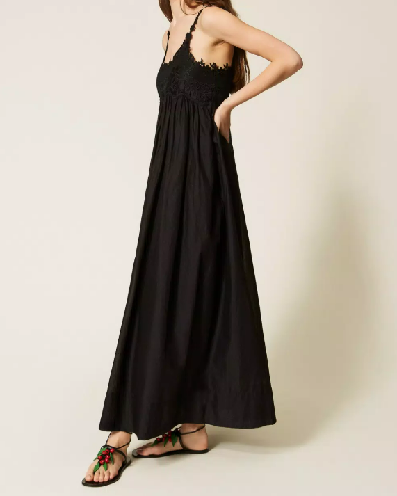 MUSLIN LONG DRESS 
