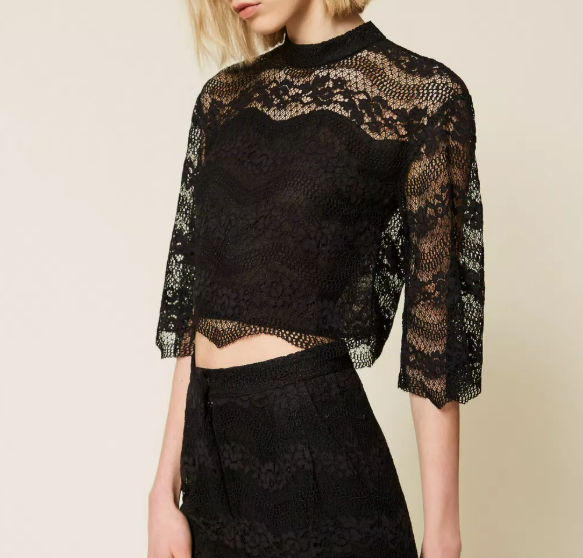 MACRAME' LACE BLOUSE 