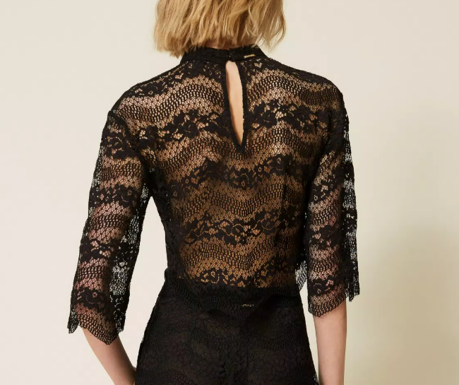 MACRAME' LACE BLOUSE 