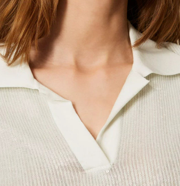 POLO SHIRT WITH SEQUINS 