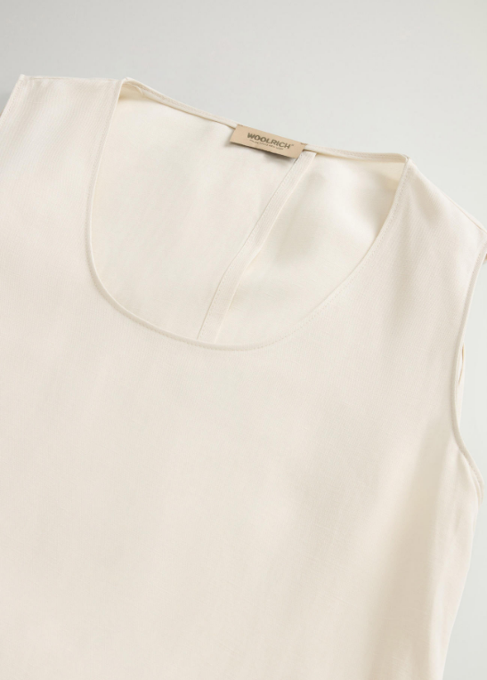 LYOCELL LINEN TANK DRESS 