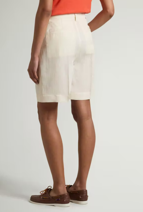 LYOCELL LINEN SHORTS 