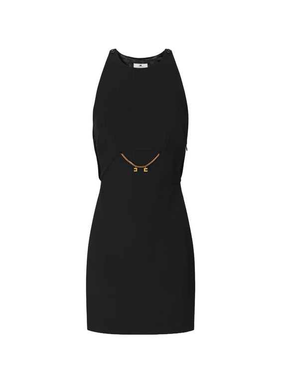 ABITO IN DOPPIO CREPE E GEORGETTE