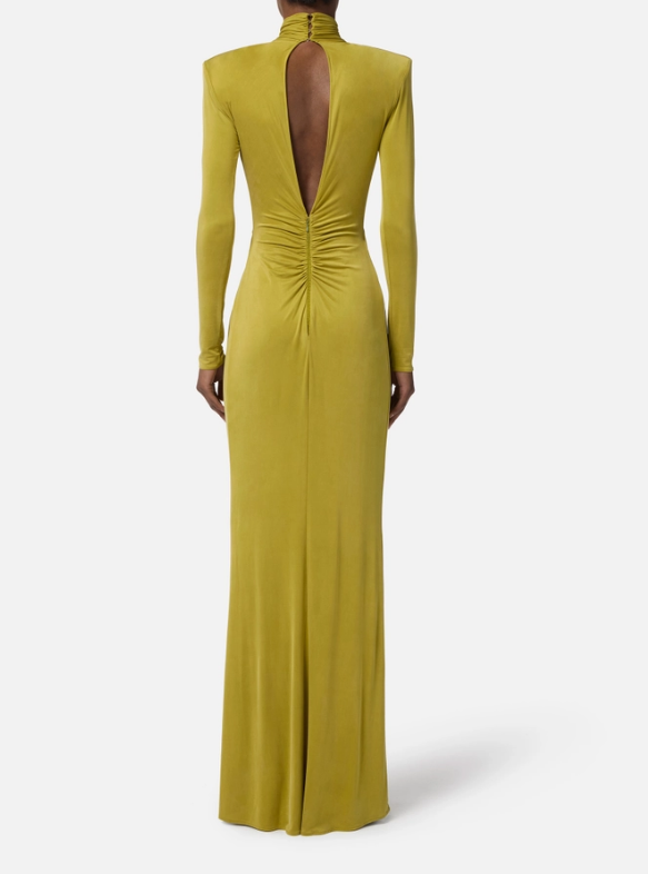 RED CARPET DRESS WITH DRAPES ELISABETTA FRANCHI ABR0656E2 EA9