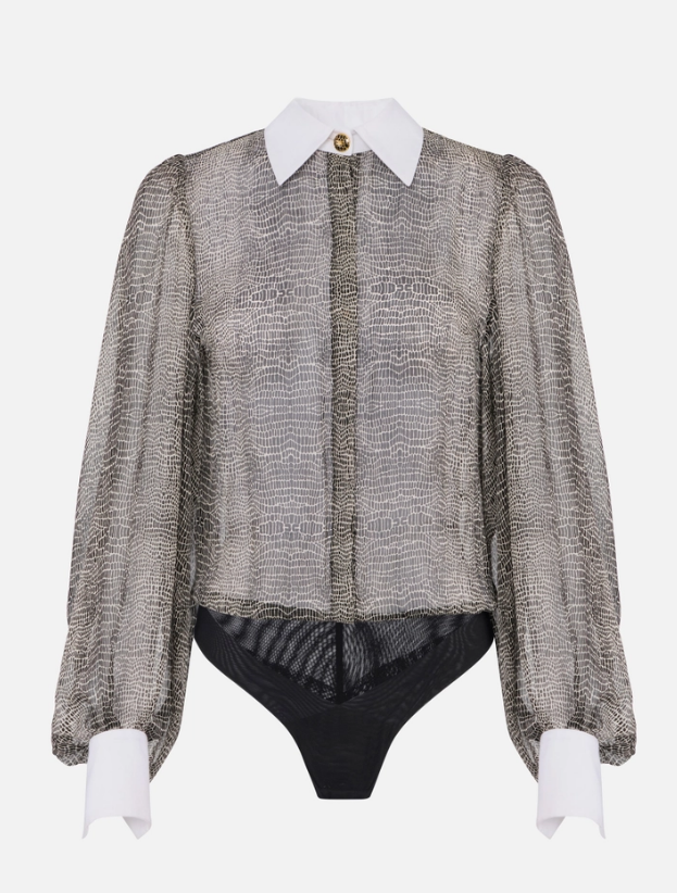 BODY PITONE CON COLLETTO