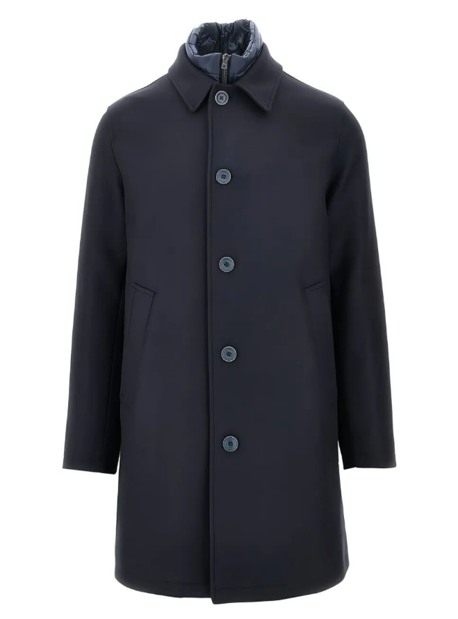 CAPPOTTO MONOPETTO CON IMBOTTITURA