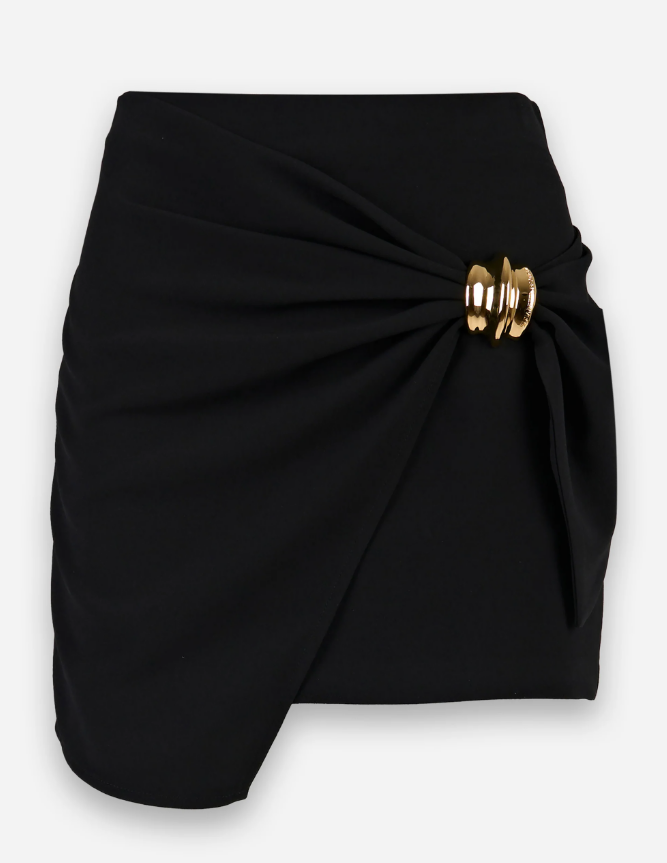 MINIGONNA CON MACRO FIOCCO