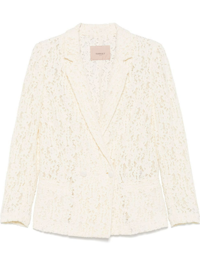 BLAZER IN PIZZO FLOREALE