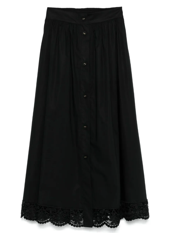 LONG POPLIN SKIRT