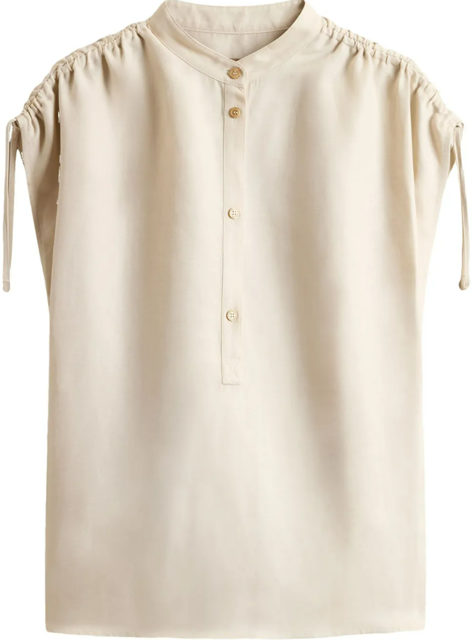 BLUSA CON COLLETTO ALLA COREANA