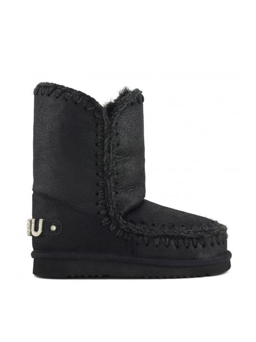 ESKIMO 24 WITH RHINESTONES LOGO MOU | MU.FW101037BCBKG