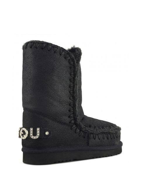 ESKIMO 24 WITH RHINESTONES LOGO MOU | MU.FW101037BCBKG