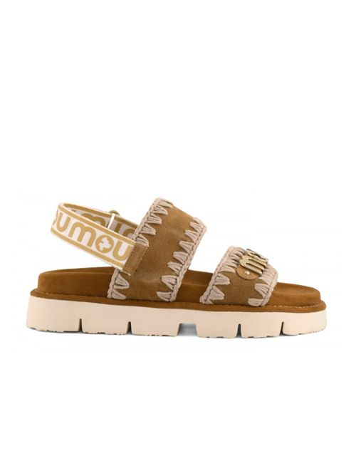 BIO SANDAL SUEDE MET LOGO MOU | MU.SW461001ACOG