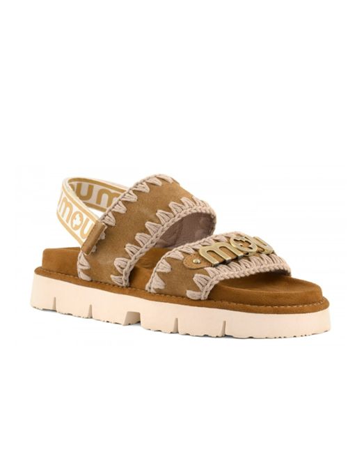 BIO SANDAL SUEDE MET LOGO MOU | MU.SW461001ACOG