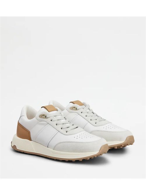 SNEAKERS IN LEATHER AND TECHNICAL FABRIC TODS | XXM63K0GT80R080DK80DK8