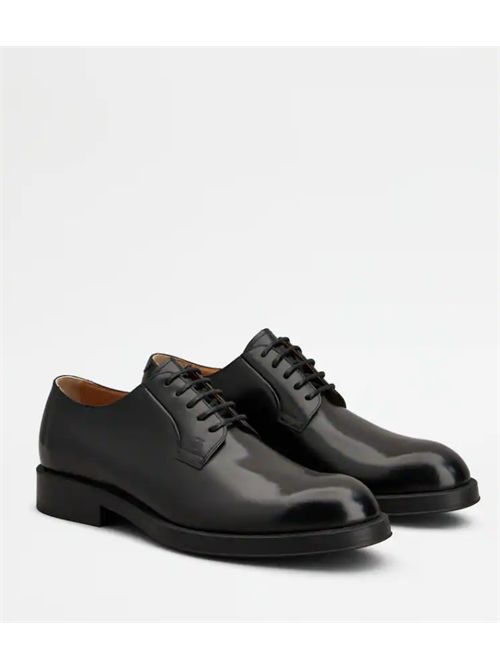 LEATHER LACE-UP TODS | XXM75L0JK80LYGB999B999