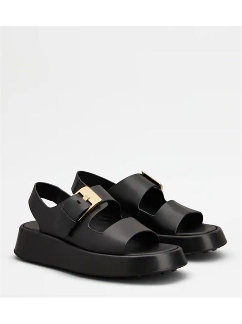 LEATHER SANDALS TODS | XXW95L0KA50N6MB999B999