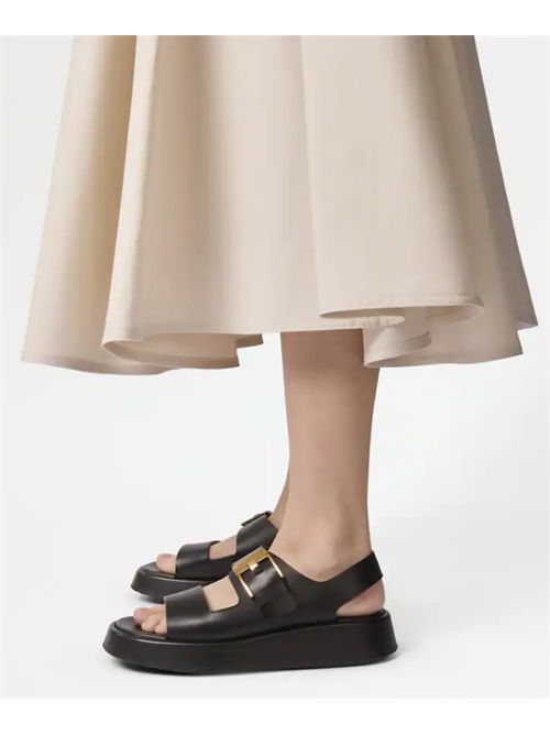 LEATHER SANDALS TODS | XXW95L0KA50N6MB999B999