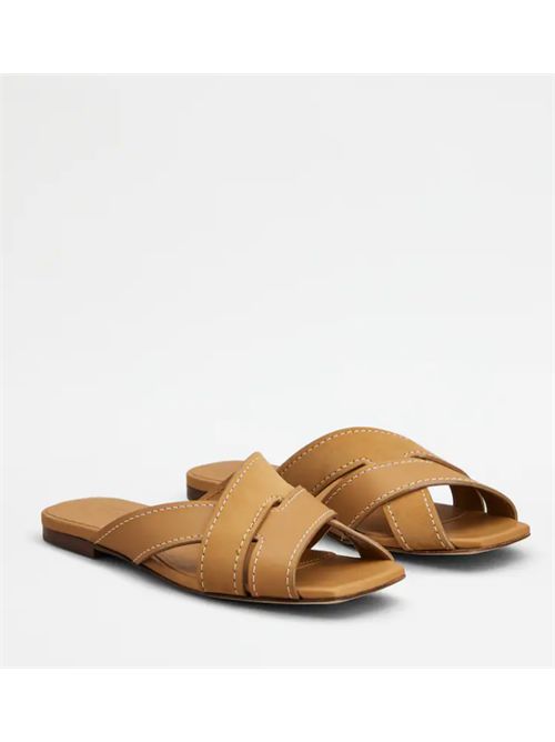 LEATHER FLAT TODS | XXW99L0JY50V1SZZZRZZZR